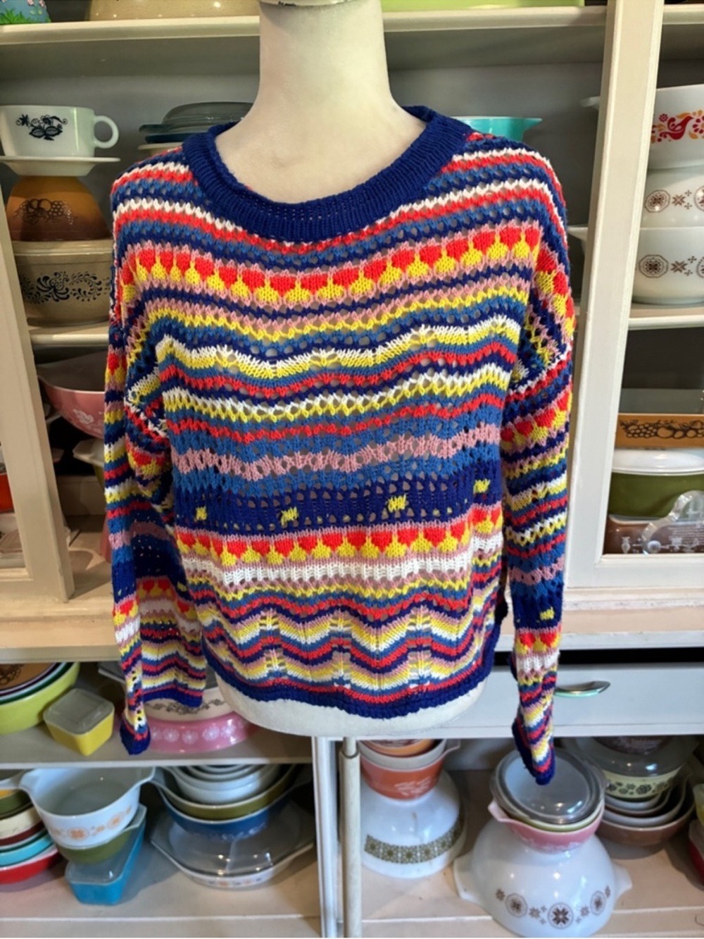 Beginning Boutique Bold and Beautiful Crochet Sweater - Size Small/Medium - Picture 3 of 14